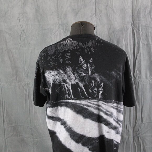 Vintage Graphic T-shirt - Wolf Pack Big Graphic - Men's XL - Picture 8 of 13
